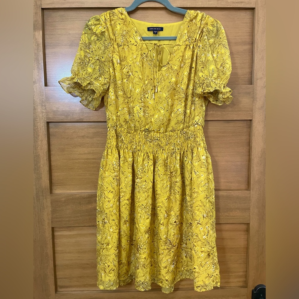 Skies Are Blue Yellow Sundress
